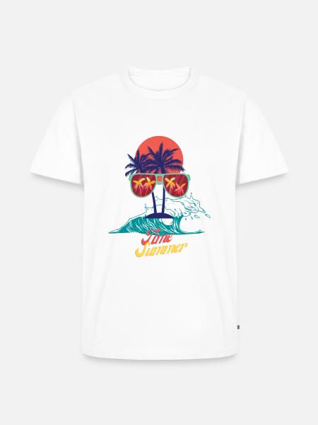 Heure d’été I - T-shirt Premium bio Homme - blanc