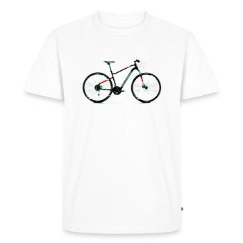 H bike - Men's Premium Organic T-Shirt - white - Front - Nico (187cm)