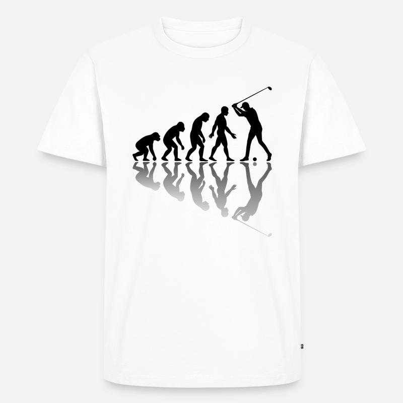 Evolution Golf Shadow Play - Men's Premium Organic T-Shirt - white