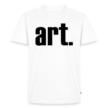genre - T-shirt Premium bio Homme - blanc - Devant - Nico (187cm)