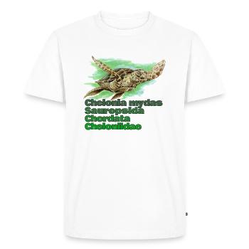 GREEN SEA TURTLE - Men's Premium Organic T-Shirt - white - Front - Nico (187cm)
