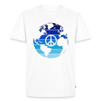 Peace - T-shirt Premium bio Homme - blanc - Devant - Nico (187cm)