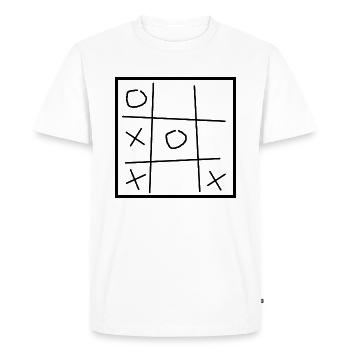 Tic Tac Toe | Game | Symbols - Men's Premium Organic T-Shirt - white - Front - Nico (187cm)