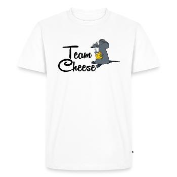 team cheese cheese mouse - Men's Premium Organic T-Shirt - white - Front - Nico (187cm)