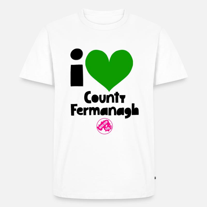 Fermanagh - Männer Premium Bio T-Shirt - Weiß
