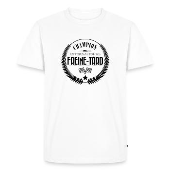 Champion international du freine-tard - T-shirt Premium bio Homme - blanc - Devant - Nico (187cm)