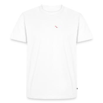 Serpent Langue rouge - T-shirt Premium bio Homme - blanc - Devant - Nico (187cm)
