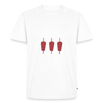 Doner kebab saying - Men's Premium Organic T-Shirt - white - Front - Nico (187cm)