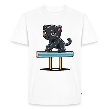 Équilibre des Panthers - T-shirt Premium bio Homme - blanc - Devant - Nico (187cm)