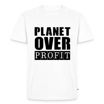 Journée de la Terre Save Planet Protect Oceans Jour de la Terre - T-shirt Premium bio Homme - blanc - Devant - Nico (187cm)