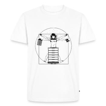 Apiculteur Ruche Apiculture Miel Nature Abeille - T-shirt Premium bio Homme - blanc - Devant - Nico (187cm)