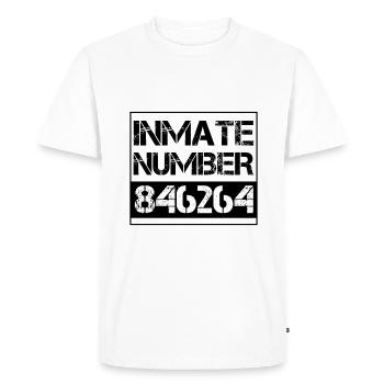 Simple Easy Funny Inmate Prisoner Lazy Halloween - Men's Premium Organic T-Shirt - white - Front - Nico (187cm)