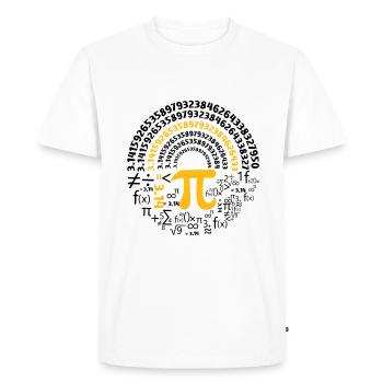 Nombres d’amateurs de mathématiques de la journée Pi - T-shirt Premium bio Homme - blanc - Devant - Nico (187cm)
