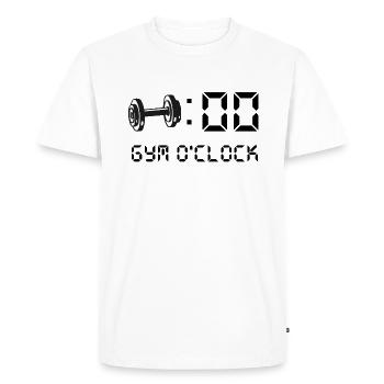 salle de sport - T-shirt Premium bio Homme - blanc - Devant - Nico (187cm)