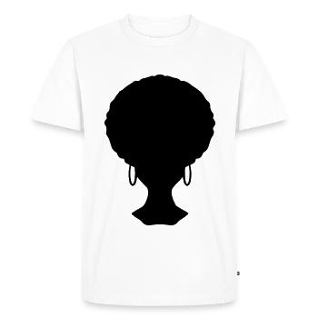 Coiffure Afro Look - T-shirt Premium bio Homme - blanc - Devant - Nico (187cm)
