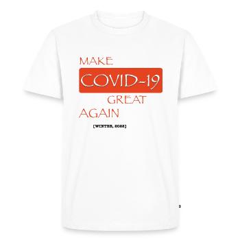 Great again - Men's Premium Organic T-Shirt - white - Front - Nico (187cm)