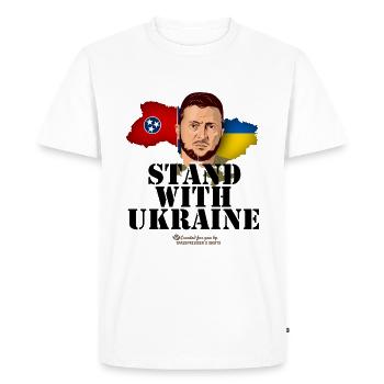 Ukraine Tennessee - T-shirt Premium bio Homme - blanc - Devant - Nico (187cm)