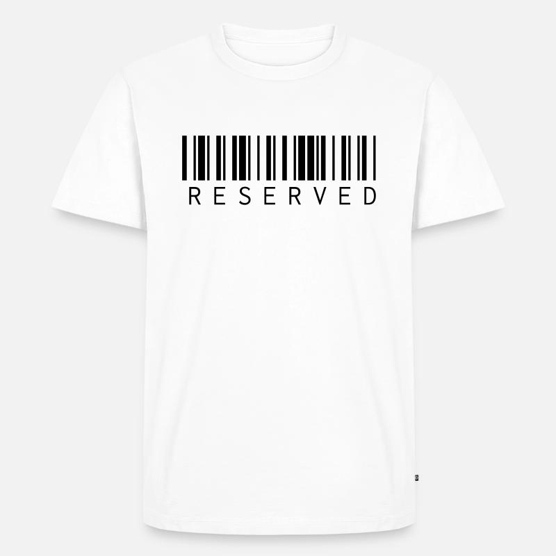 Reserved - Männer Premium Bio T-Shirt - Weiß
