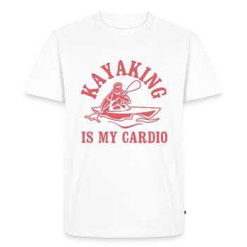 Le kayak en tant que sport Cardio Whitewater - T-shirt Premium bio Homme - blanc - Devant - Nico (187cm)