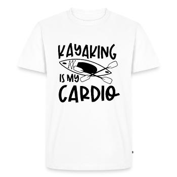 Le kayak comme sport nautique de cardio-pagaie - T-shirt Premium bio Homme - blanc - Devant - Nico (187cm)