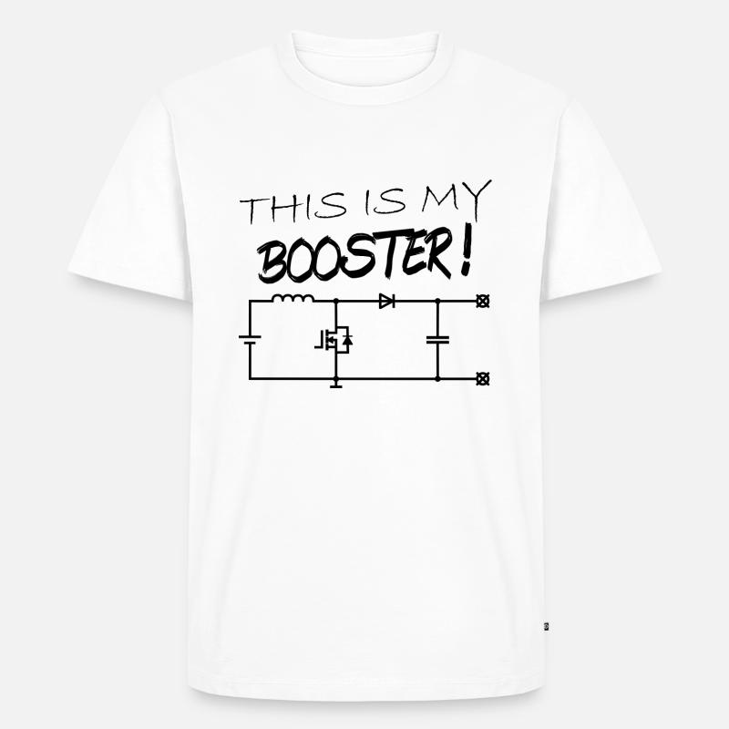 Schaltplan Booster Elektronik Hardware - Männer Premium Bio T-Shirt - Weiß