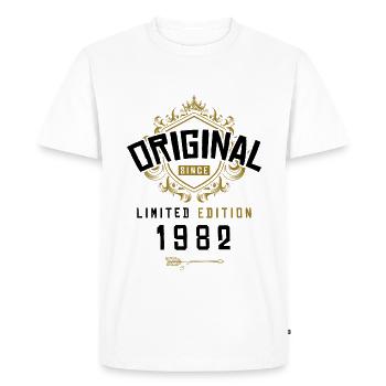 1982 limited edition birthday - Men's Premium Organic T-Shirt - white - Front - Nico (187cm)