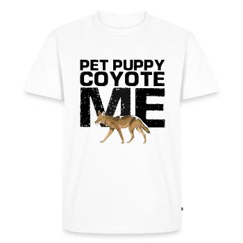 Conception de coyote pour les réacteurs de coyote - T-shirt Premium bio Homme - blanc - Devant - Nico (187cm)