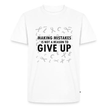 Enseignants de sensibilisation à la dyslexie et de dyslexie - T-shirt Premium bio Homme - blanc - Devant - Nico (187cm)
