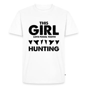 Conception d'archéologie fossile Fossiles Chasseurs de fossiles - T-shirt Premium bio Homme - blanc - Devant - Nico (187cm)