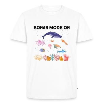 Sonar Boat Mer Biologiste Marin Biologie Marine - T-shirt Premium bio Homme - blanc - Devant - Nico (187cm)
