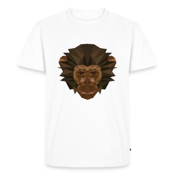 Monkey Art Cute Wildlife Animal Jungle Safari Apes - Men's Premium Organic T-Shirt - white - Front - Nico (187cm)