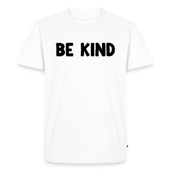 Be Child - Men's Premium Organic T-Shirt - white - Front - Nico (187cm)