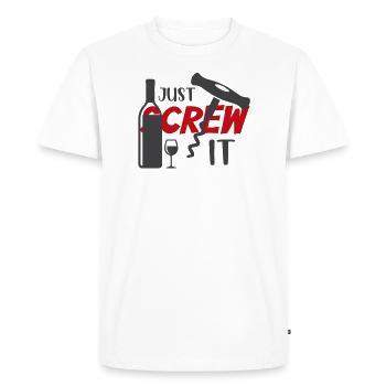 Merde - T-shirt Premium bio Homme - blanc - Devant - Nico (187cm)