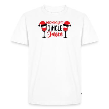 Mommys Jingle Juice Motif Norvégien - T-shirt Premium bio Homme - blanc - Devant - Nico (187cm)