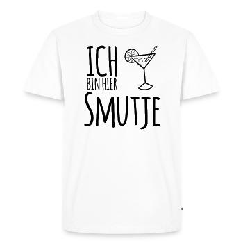 I'm here Smutje - Cook Sailing Motivation - Men's Premium Organic T-Shirt - white - Front - Nico (187cm)