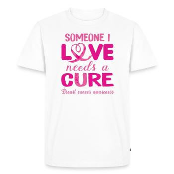 Amour et guérison - T-shirt Premium bio Homme - blanc - Devant - Nico (187cm)