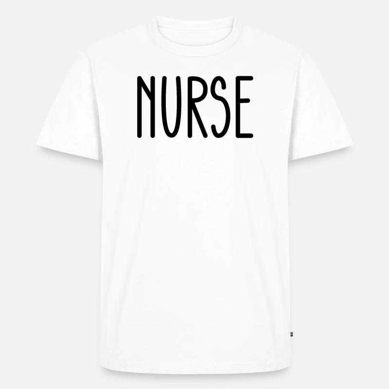 Krankenschwester - Männer Premium Bio T-Shirt - Weiß