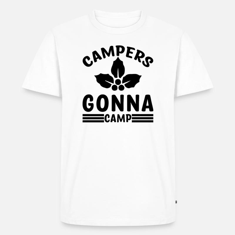 Camper werden campen Wandershirt - Männer Premium Bio T-Shirt - Weiß