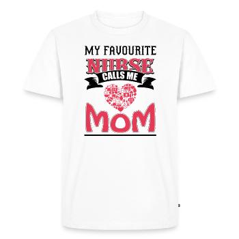 MA SŒUR PRÉFÉRÉE M’APPELLE MAMAN - T-shirt Premium bio Homme - blanc - Devant - Nico (187cm)