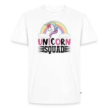 Unicorn Squad Unicorn - Men's Premium Organic T-Shirt - white - Front - Nico (187cm)
