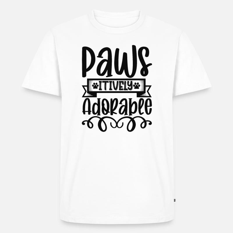 Pawsitivement Admirable - T-shirt Premium bio Homme - blanc