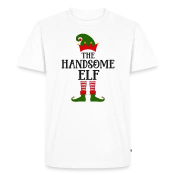 The handsome Eleven Christmas Season - Men's Premium Organic T-Shirt - white - Front - Nico (187cm)