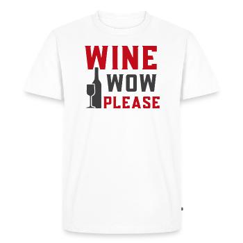cry now please - Men's Premium Organic T-Shirt - white - Front - Nico (187cm)