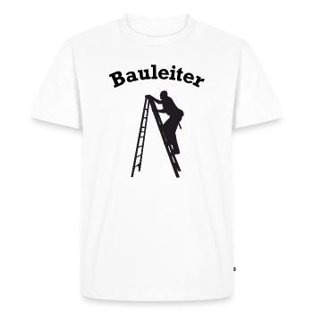Gestionnaire de construction Chantier de construction Chantiers Drôle - T-shirt Premium bio Homme - blanc - Devant - Nico (187cm)
