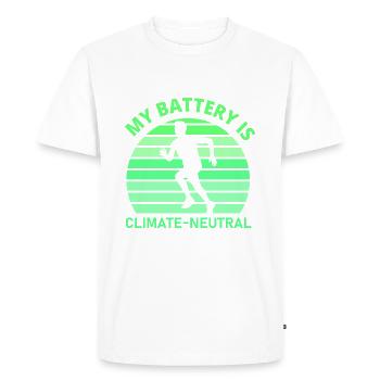 Race Jogging Climate Environment - Men's Premium Organic T-Shirt - white - Front - Nico (187cm)