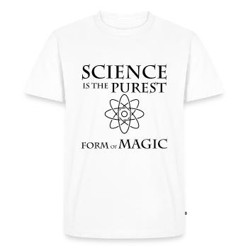 Scientifique - T-shirt Premium bio Homme - blanc - Devant - Nico (187cm)