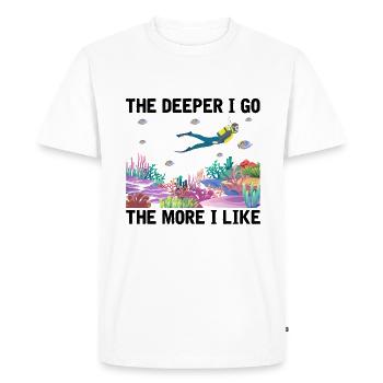 Plongée Aventure Plongeurs Mer Océan - T-shirt Premium bio Homme - blanc - Devant - Nico (187cm)