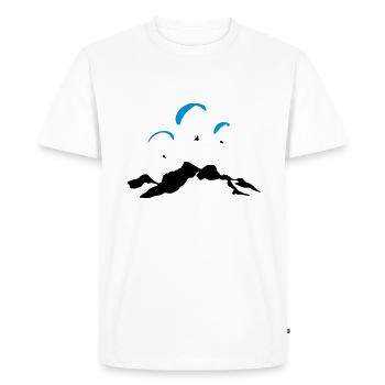 Gleitschirm Eiskogel Tennengebirge - Männer Premium Bio T-Shirt - Weiß - Vorne - Nico (187cm)
