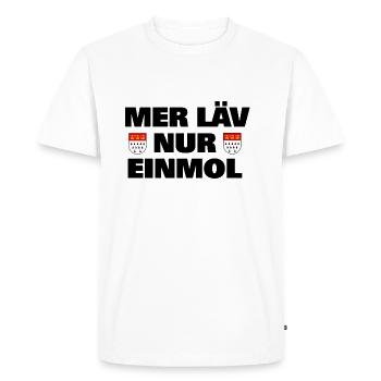 Kölsch - Männer Premium Bio T-Shirt - Weiß - Vorne - Nico (187cm)