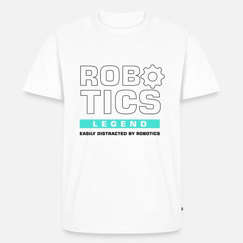 Robotics Legend Engineering Roboteringenieur - Männer Premium Bio T-Shirt - Weiß